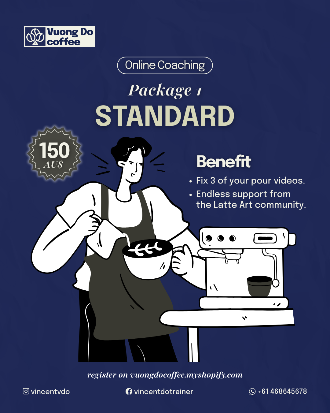 Worldwide Latte Art Coaching by Vincent