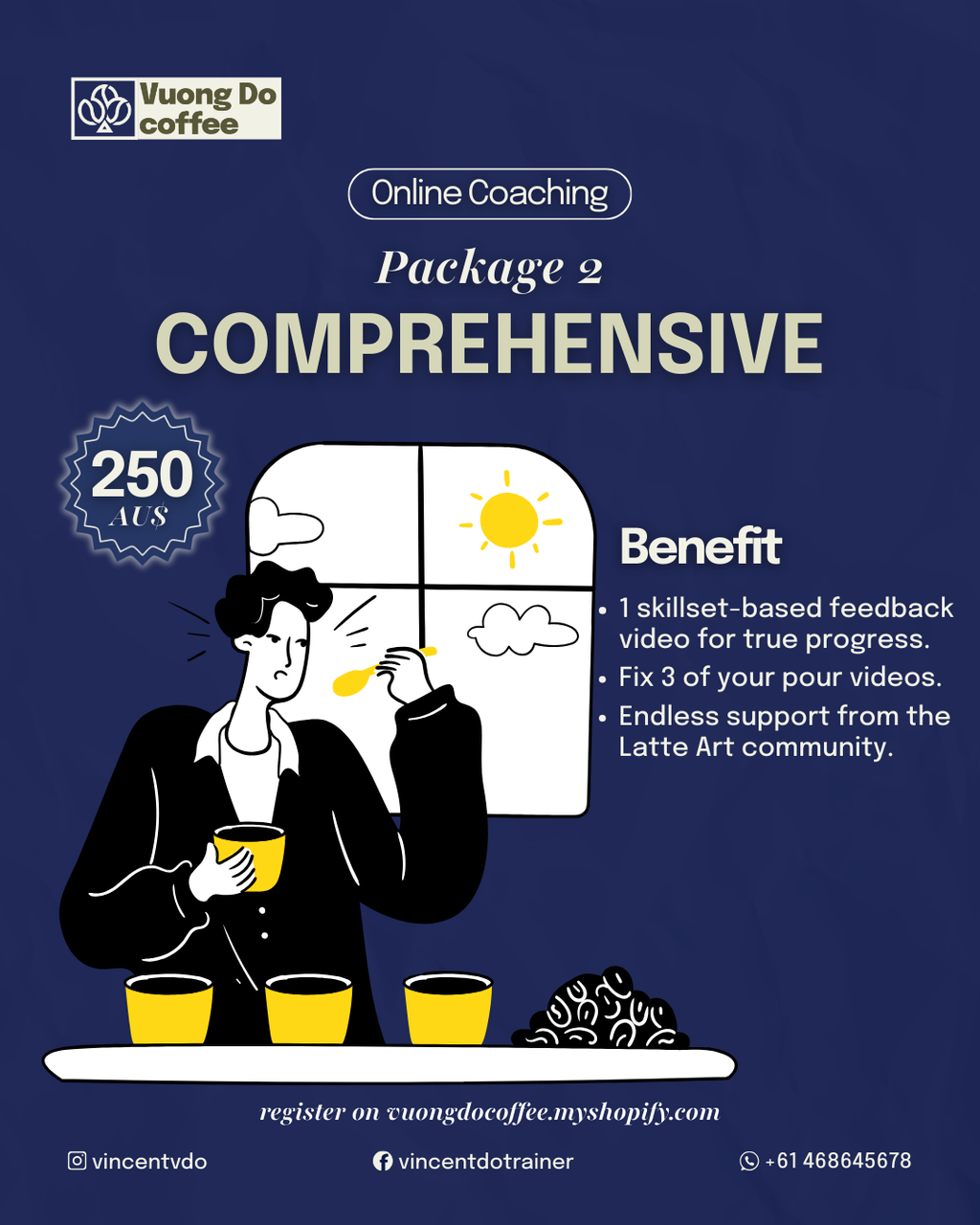 Worldwide Latte Art Coaching by Vincent