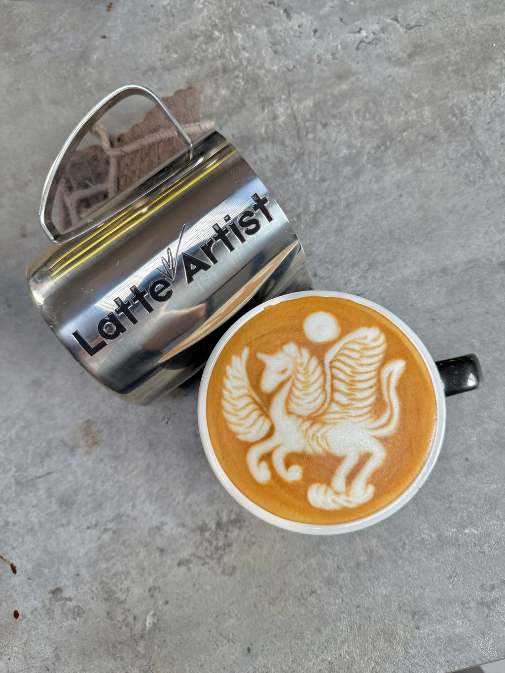 Latte Artist Milk Pitcher - Assault Rifle (650ml)