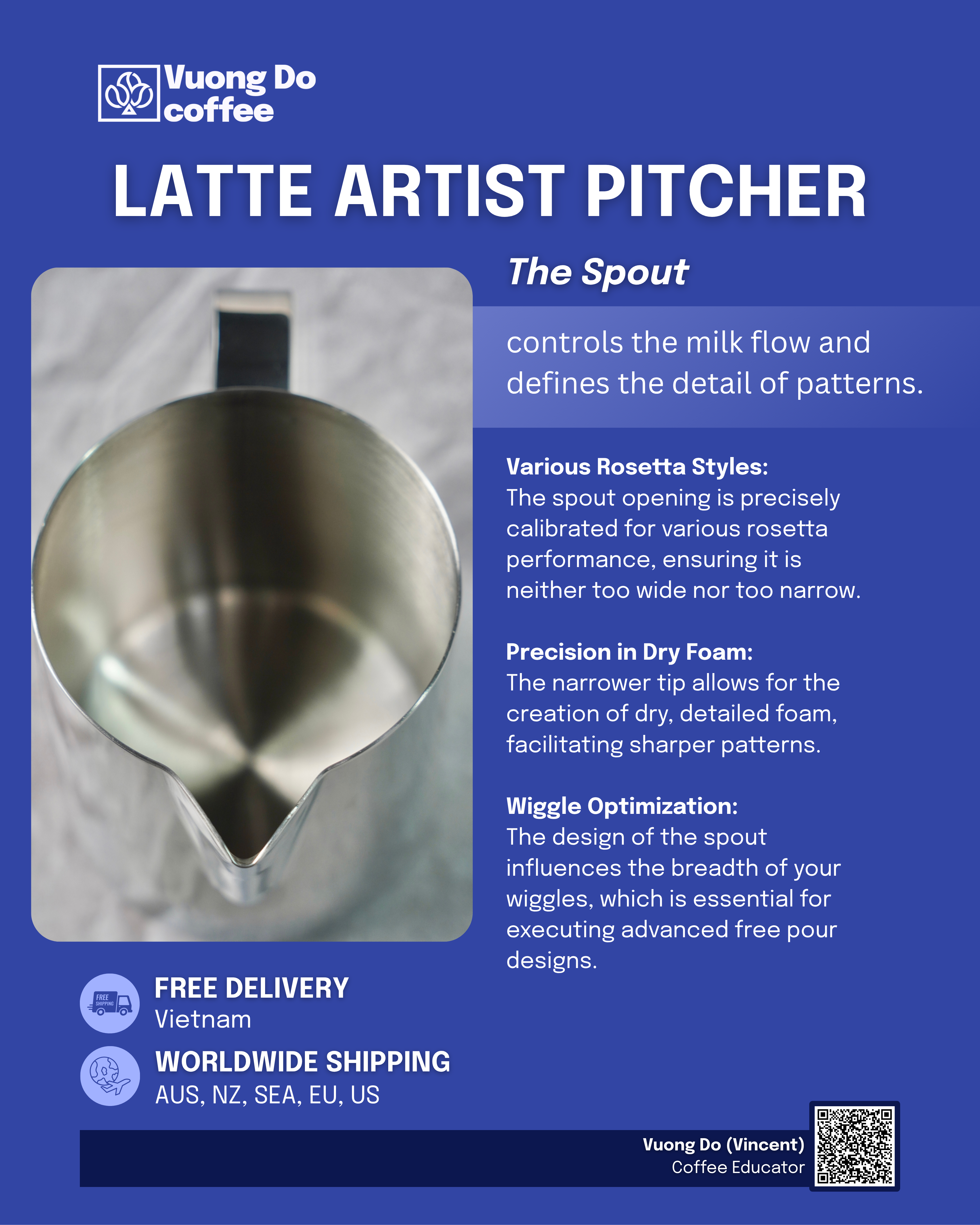 Latte Artist Milk Pitcher - Assault Rifle (650ml)